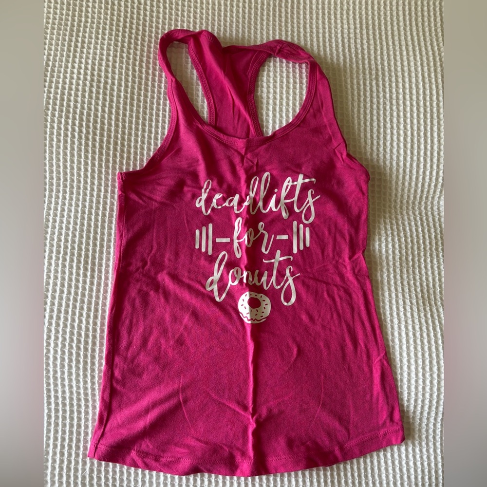 Deadlifts for donuts tank top